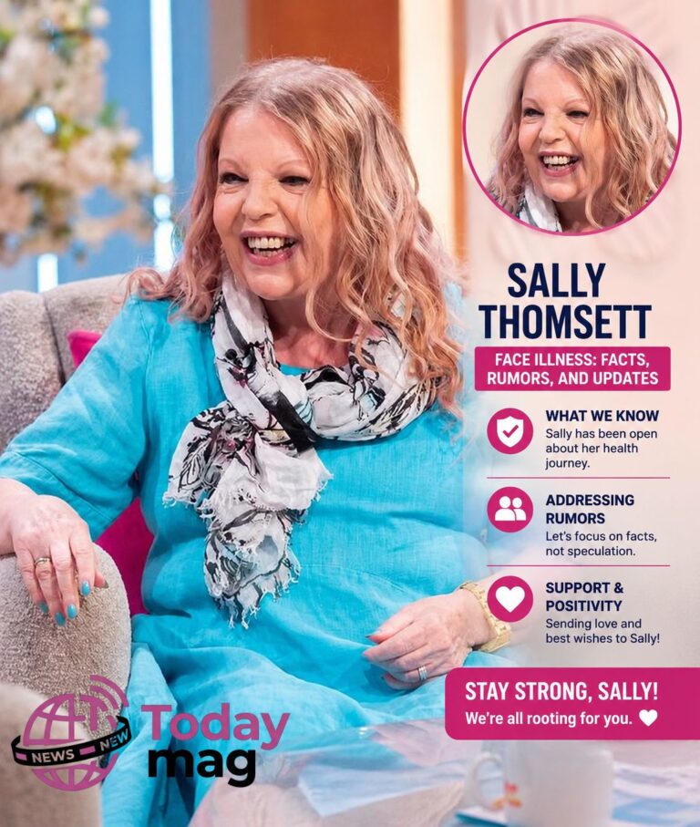 sally thomsett face illness
